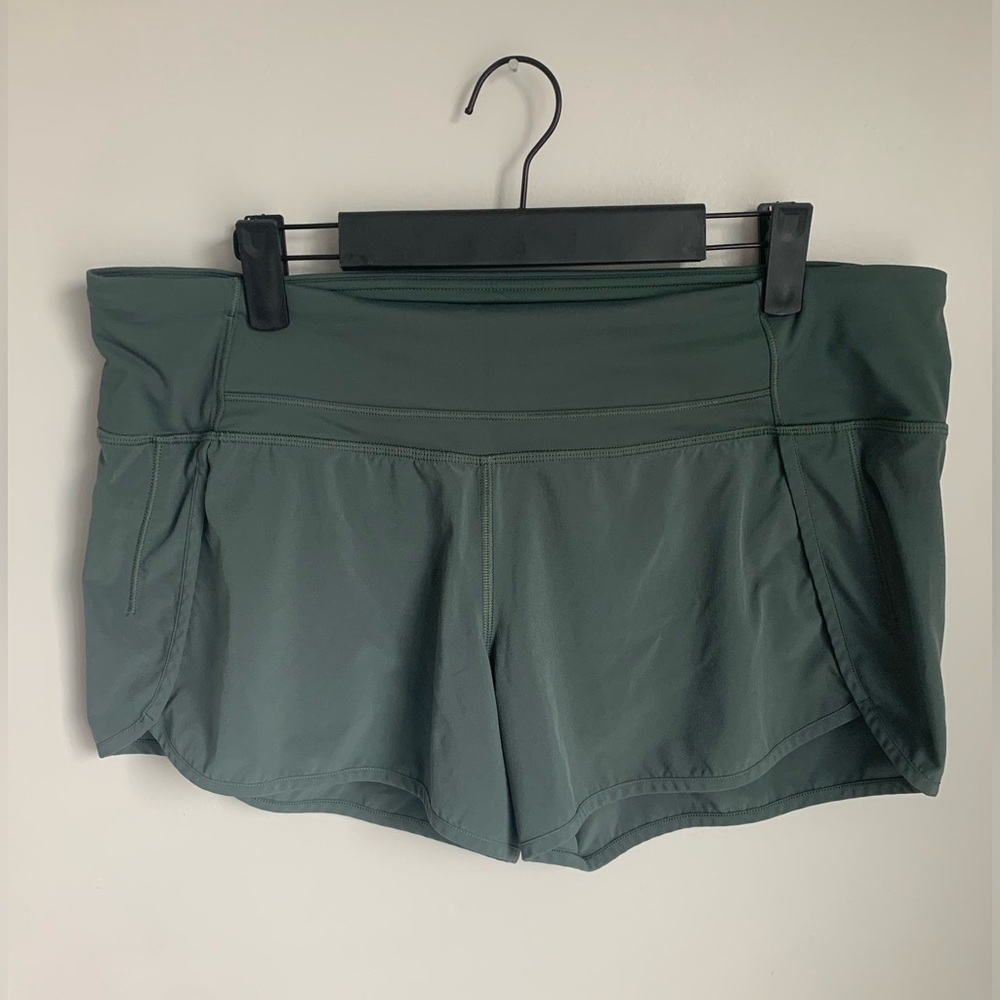 Women's Green Athletic Shorts